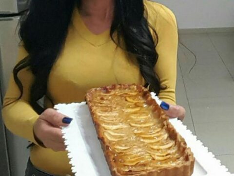 טארט תפוחים עם קרם תפוחים