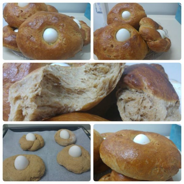 לחם עם ביצה – לחם פורים