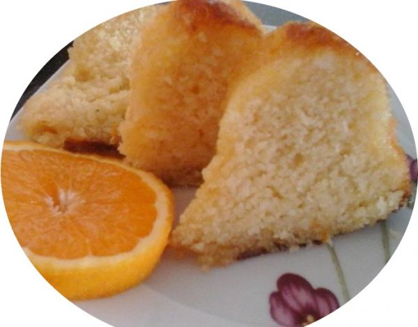 עוגת סולת גבינת שמנת בניחוח תפוזים