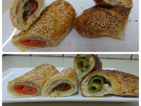 פלפל חריף ממולא ועטוף בצק עלים
