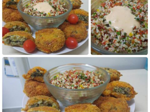 קציצות בשר בציפוי תפוחי אדמה וירקות