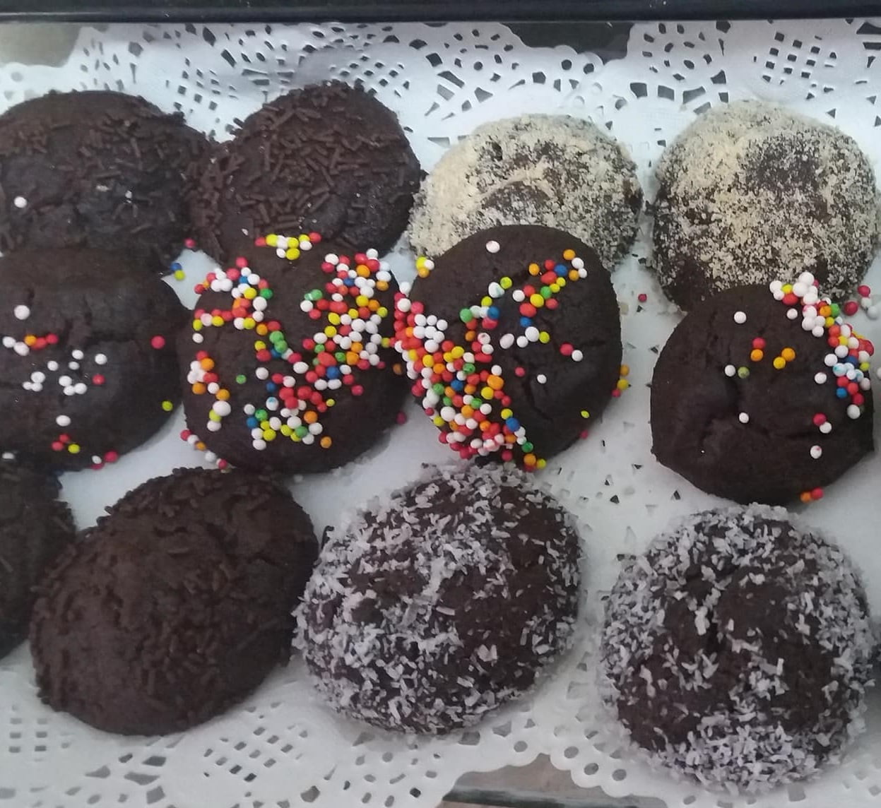 עוגיות שוקולד קוקוס