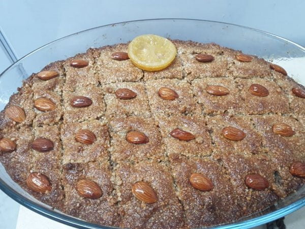 עוגת ספרה ( תיפישטי ) עוגה טורקית פרווה  כשרה לפסח