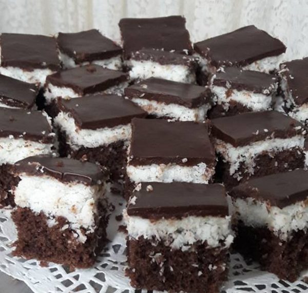 עוגת שכבות קוקוס ושוקולד פרווה_שפרה אזולאי