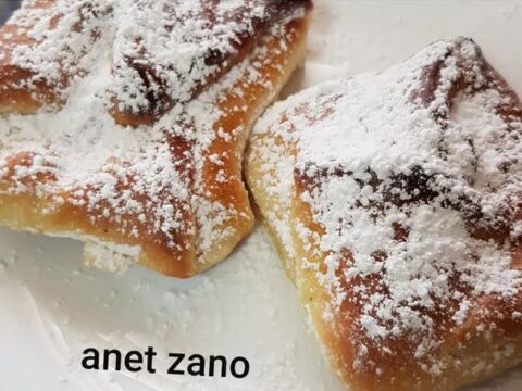 ריבועי שמרים עם תפוחים