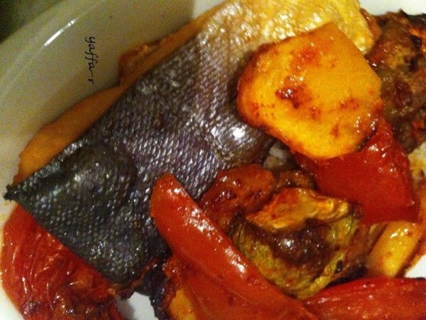 דג עם ירקות בתנור_המטבח של יפה רייפלר מתכונים