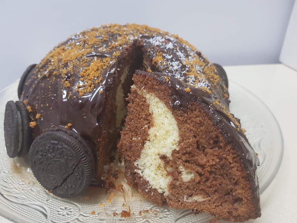 מתכון כתוב + סרטון להכנת עוגת שוקולד וקוקוס_ירדנה ג'נאח