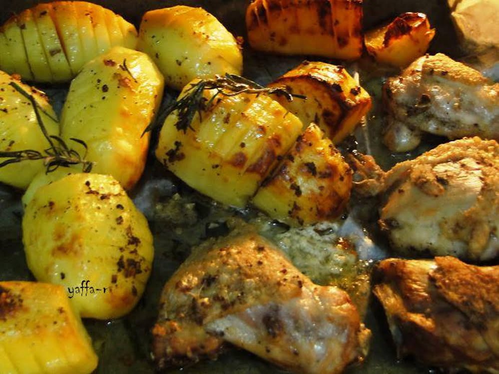 עוף אפוי עם תפוחי אדמה ברוזמרין_המטבח של יפה רייפלר מתכונים