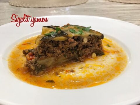 עוגת חצילים ‏עם בשר ‏ורוטב_מתכון של סיגלית ימין