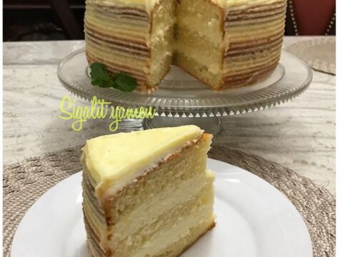 עוגת ‏טורט לימון,קרם לימון,קרם ‏שמנת מתוקה ‏ו‏גבינה ‏מסקרפונה_מתכון של סיגלית ימין