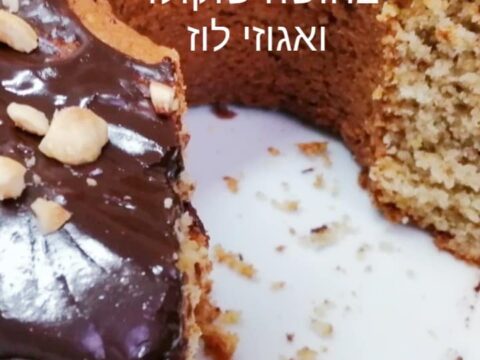 עוגת שוקולד ואגוזי לוז בחושה ב 5 דקות_מתכון של המטבח של תכלת