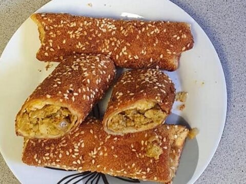 טורטיות מטוגנות במילוי הודו טחון ובצל_מתכון של יפה וקס-ברקו