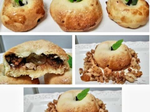 בצק מוכן במילוי תפוחים אגוזים וקינמון_מתכון של ירדנה ג'נאח