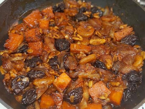 טנזיה על מצע קוסקוס_מתכון של רוז טעים במטבח אוחנה