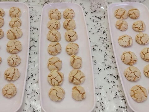 עוגיות טחינה מושלגות מושלמות ונימוחות💞_מתכון של רוז טעים במטבח אוחנה – מאסטר מתכונים