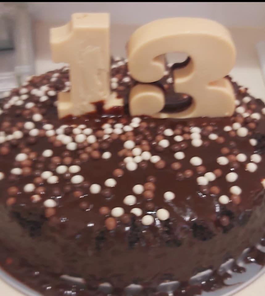 עוגת יום הולדת פרווה כולל ספרות משוקולד_מתכון של רוז טעים במטבח אוחנה – מאסטר מתכונים