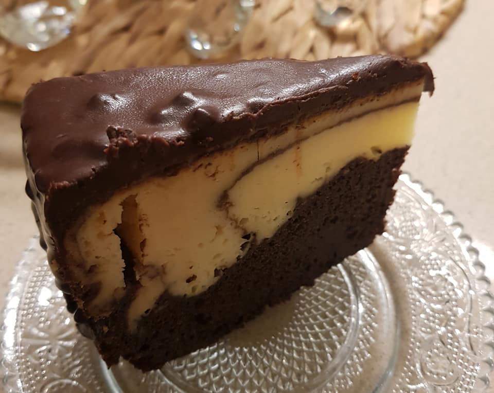 עוגת גבינה ושוקולד גבוהה ומושקעת_מתכון של נורית יונה – מאסטר מתכונים