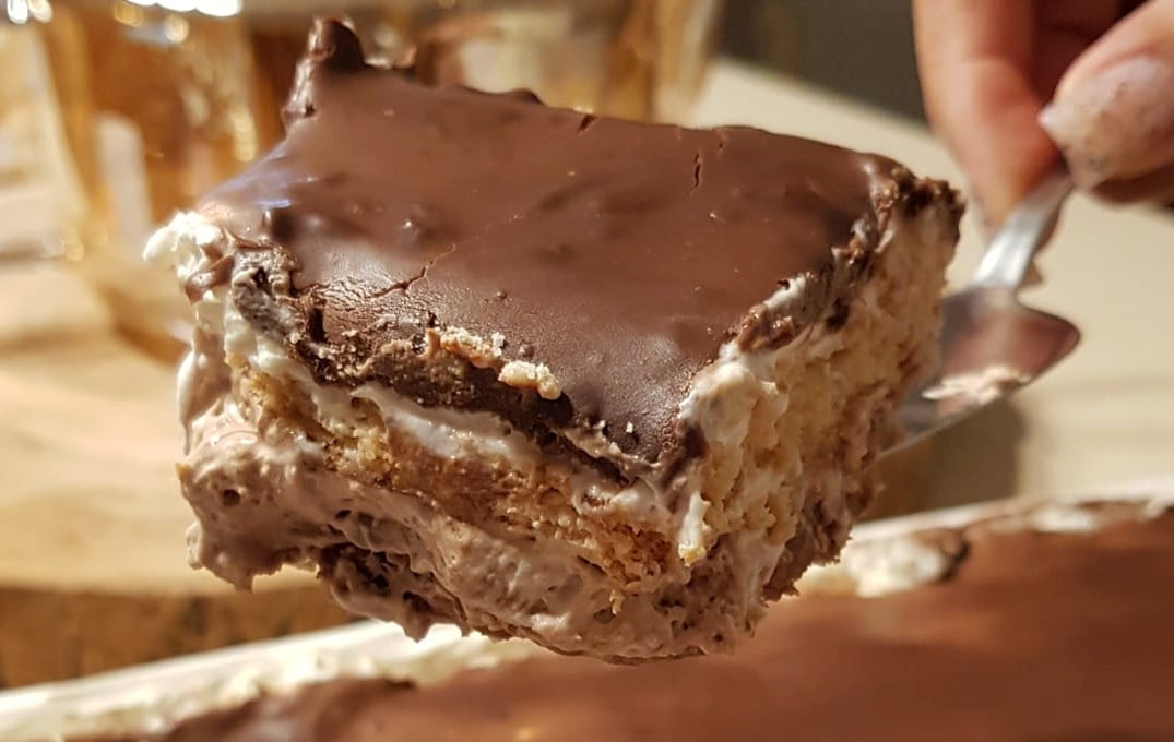עוגת שמנת ,עוגיות ושוקולד_מתכון של נורית יונה – מאסטר מתכונים