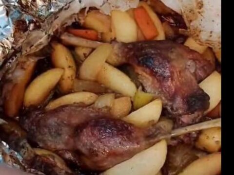 שוקי אווז ברוטב מתקתק וירקות שורש_מתכון של עמית קריספין ( המטבח של עמית ) – מאסטר מתכונים