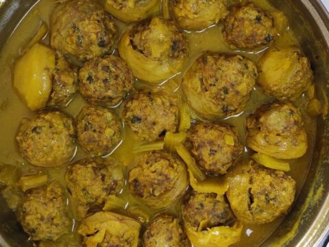 ארטישוק ממולא קציצות וכרפס_מתכון של אסתי – מאסטר מתכונים
