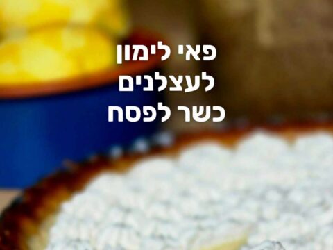 פאי לימון לעצלנים – בגרסה כשרה לפסח_מתכון של דיאנה יוסף – מאסטר מתכונים