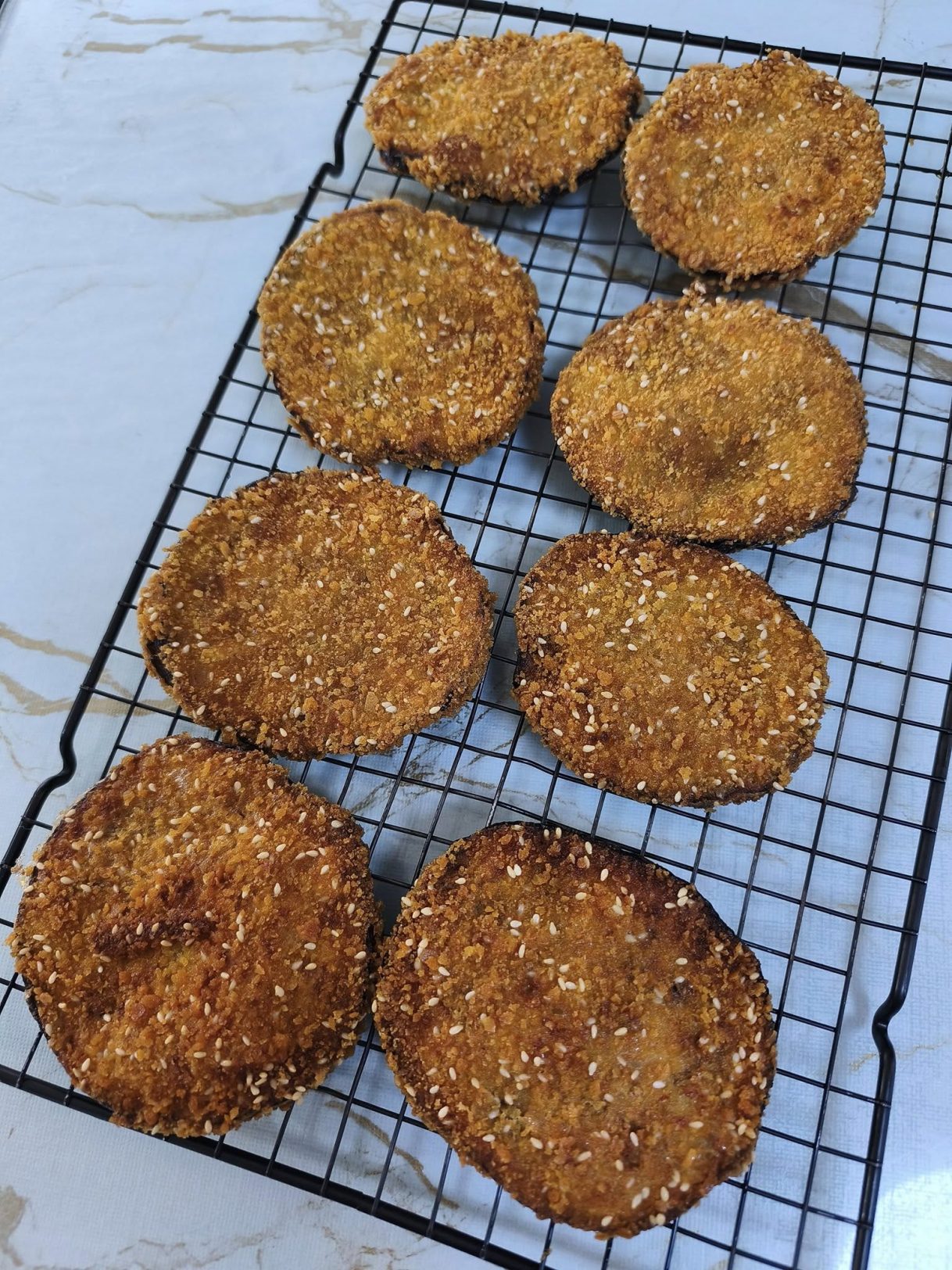 חציל שניצל קריספי במיוחד 🔥_מתכון של אסתי זוהר מטבח אותנטי – מאסטר מתכונים👇