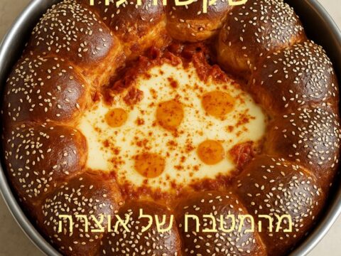 חלה עם לב שקשוקה- (🍳 שקשוחלה)_מתכון של אוצרה ברזלי– מאסטר מתכונים