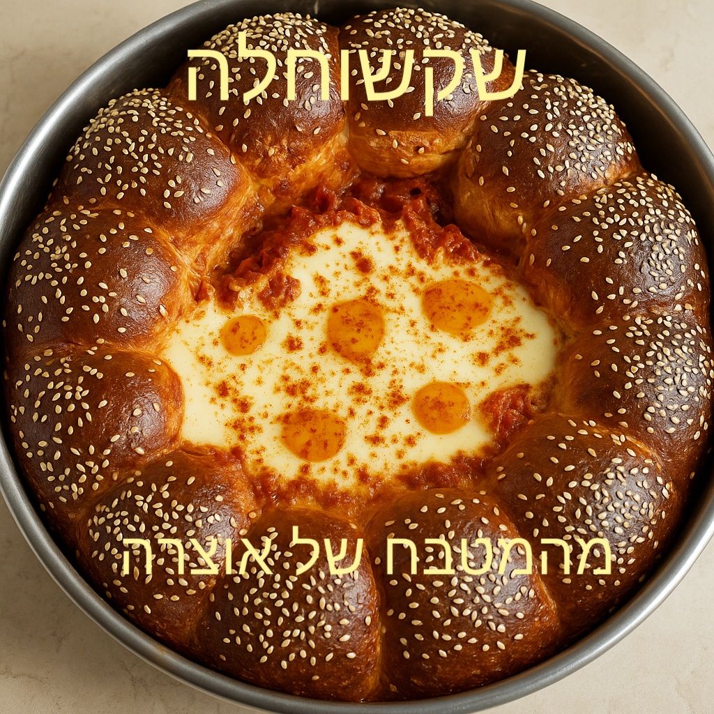 חלה עם לב שקשוקה- (🍳 שקשוחלה)_מתכון של אוצרה ברזלי– מאסטר מתכונים👇