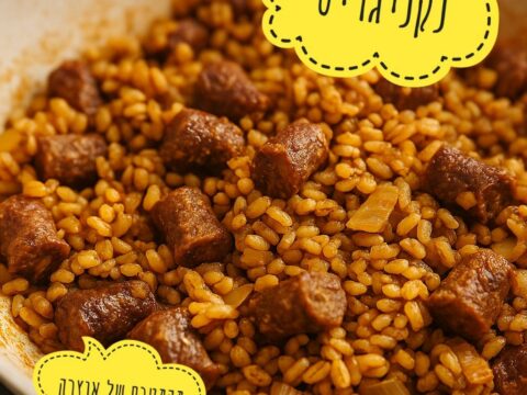 תבשיל גריסים עם נקניקיות ובצל_מתכון של אוצרה ברזלי– מאסטר מתכונים