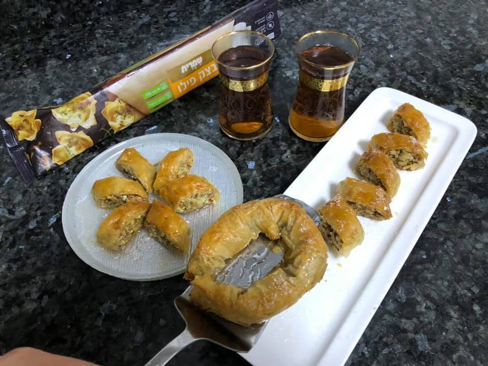 בקלאווה מעלי פילו במילוי אגוזים